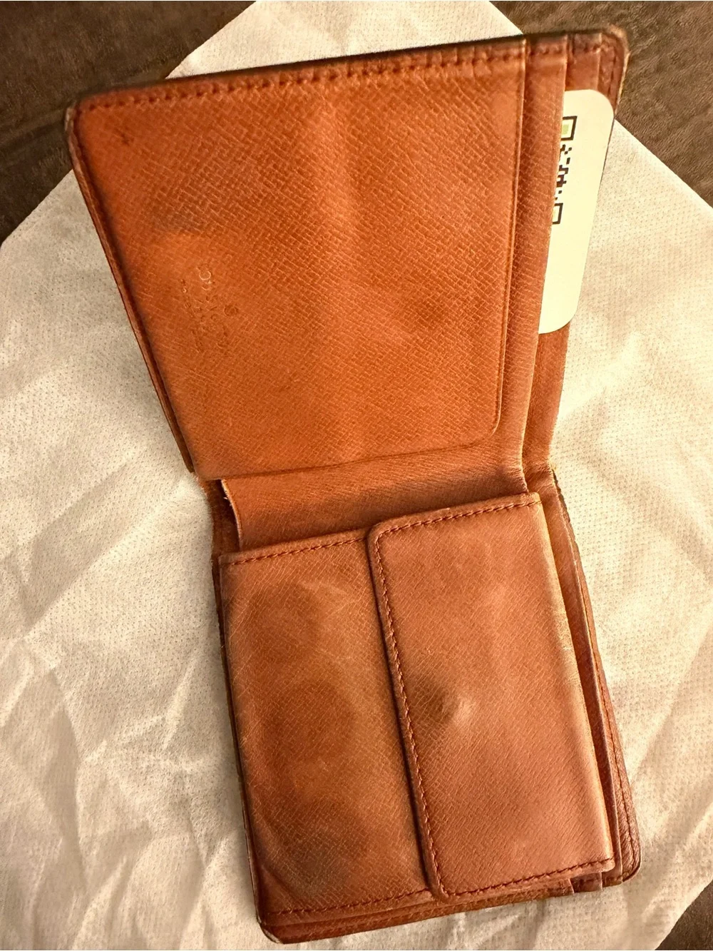 Louis Vuitton Monogram Canvas Bifold Wallet in Brown and Tan